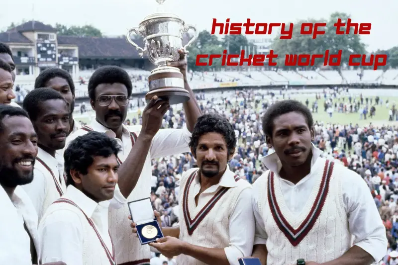 history of the cricket world cup